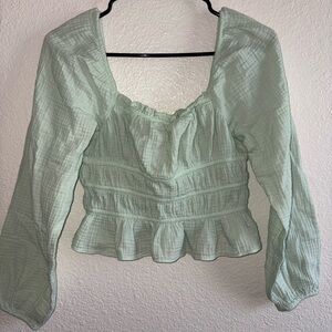 Wild Fable Light Green Blouse